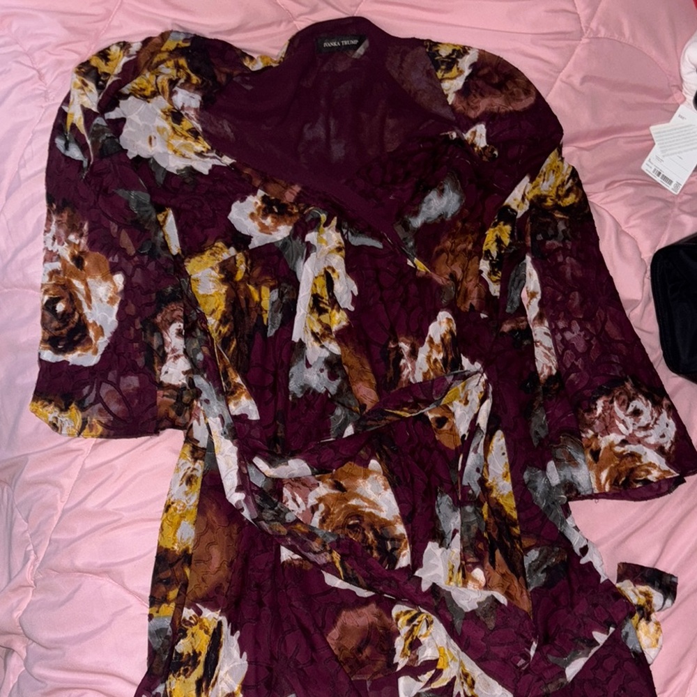 Ivanka Trump Asymmetrical Floral Dress